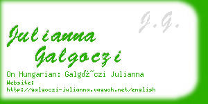 julianna galgoczi business card